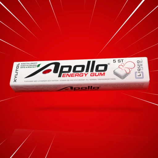 Apollo Energy Gum den optimala ENERGIBOOSTEN!